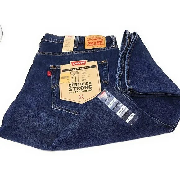 Levi's Men's Western Workwear Fit Cowboy Jeans 44x29 Big and Tall - Picture 2 of 4